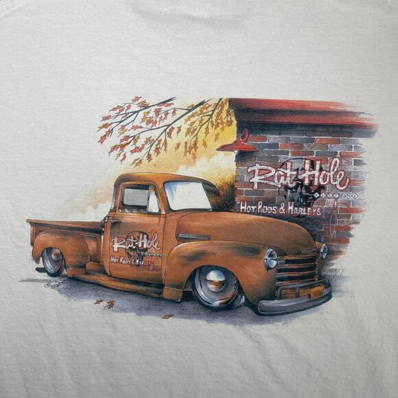 VINTAGE Alstyle '48 Chevy Truck Tee | Men’s Large | Hot Rod Graphic - Picture 4 of 8